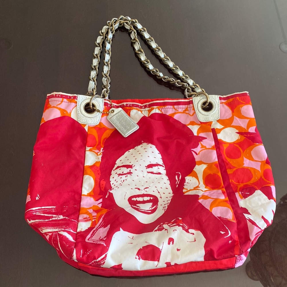 Limited Edition vintage COACH Bonnie Cashin nylon Parker tote bag.